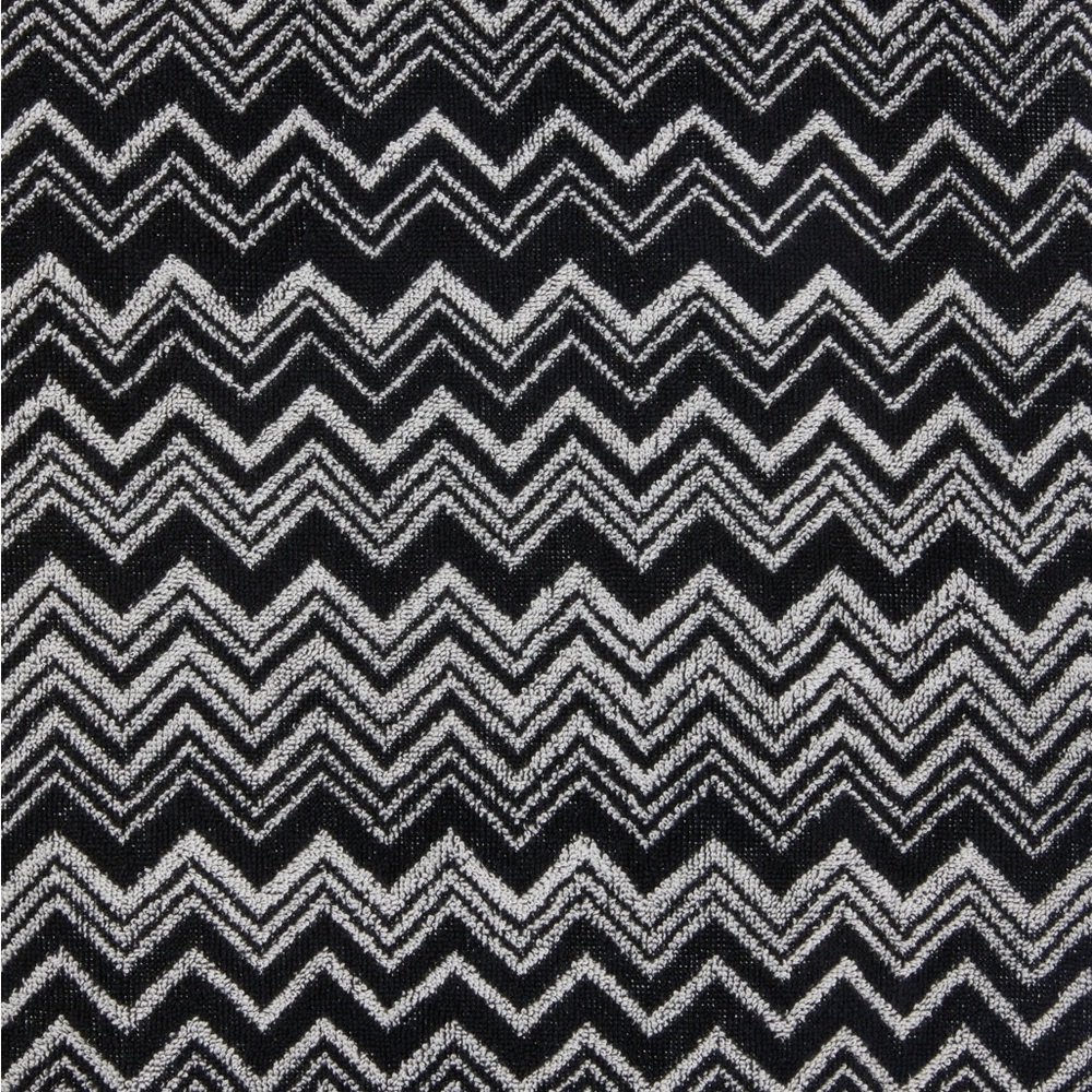 NWT Missoni Keith Chevron Black and White Zigzag Patterned Robe $470 - Picture 4 of 4